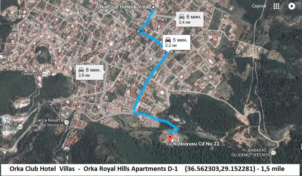 Orka Royal Hills Apartments D1 Patio And Bbq Oludeniz Exterior foto